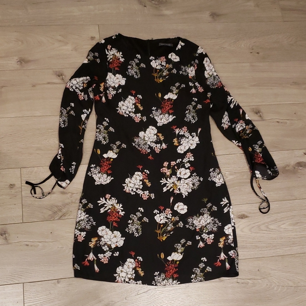 Floral Black Dress
